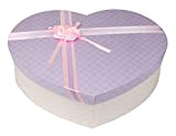 Emartbuy Rigid Luxury Heart Shaped Presentation Gift Box, 32.3 cm x 26.2 cm x 9 cm, Scatola Rosa Baby Con ...