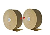 Emi Craft - Lotto di 2 rotoli di gomma Kraft, 37 mm x 200 m, colore: Marrone