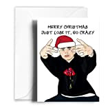 Eminem - Biglietto di Natale sottile e ombreggiato, biglietti festivi, biglietti di Natale per gli amanti di Eminem, Eminem Xmas ...