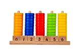 Engelhart Abaco Verticale in Legno colorato Divertente apprendimento della Matematica per Bambini in età prescolare Oltre 4, Dim: 22 cm ...