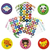 EQLEF Reward Stickers, Adesivi Bambini Ben educati per Animali e Insegnanti (Confezione da 720 Pezzi)