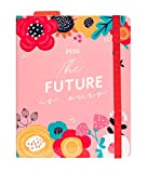 Erik - Agenda Premium Settimanale 2020, 17 mesi, 16,5x20 cm, copertina rosa floreale, perfetta per scuola o lavoro - Blummen