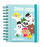 Erik® - Diario Scuola con Planner Giornaliero 2019/2020, 10 mesi, 14x16 cm - Line Friends
