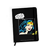 ERT GROUP Quaderno con licenza originale e ufficiale DC, modello Wonder Woman 028 black, con carta a quadretti, A5, One ...