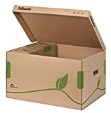 Esselte Ecobox Scatola per archivio e trasporto con coperchio integrato Eco, Apertura superiore, 43.9 x 24.2 x 34.5 cm, Cartone ...