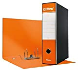 Esselte OXFORD Raccoglitore con Meccanismo N.1 in Formato Protocollo con Dorso da 8 cm – Arancione, 6 pezzi