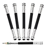 Estensori per matite YACSEJAO 5PCS Dispositivo di accoppiamento per strumento di allungamento della matita regolabile per la scrittura di arte ...