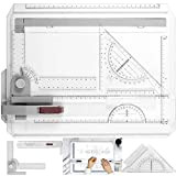 ESYNiC Tavolo da disegno A4 37 x 30 cm Multifunzionale con Sistema di Misurazione Regolabile Angolo Set Tavolo da Disegno ...