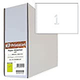 Etichette adesive per spedizione, formato A5, 1000 pezzi, 210 x 148,5 mm, bianco, autoadesive, 1000 fogli DIN A5 da 1x1 ...