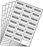 Etichette autoadesive A4 bianche per stampante, 24 per foglio, 100 fogli, 70 x 37 mm Etichette per stampanti per indirizzi ...