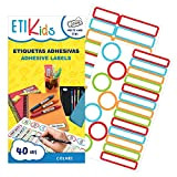 ETIKids 40 Etichette Adesive Multiuso con lamina protettiva, in 4 formati diversi. Ideali per matite, pennarelli e tutto il materiale ...