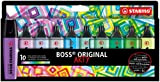 Evidenziatore - STABILO BOSS ORIGINAL - ARTY - Cool Colors - Astuccio da 10 - Colori assortiti
