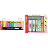 Evidenziatore STABILO BOSS ORIGINAL Desk-Set 15 Colori Assortiti 9 Neon + 6 Pastel & Pastel Collection Set – Confezione mista 13 pezzi: ...