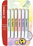 Evidenziatore - STABILO swing cool Pastel - Pack da 6 - Colori assortiti