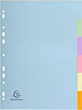 Exacompta 1606E Cartón, Papel Multicolor 6pieza(s) - Divisor (Multicolor, Cartón, Papel, A4, 225 mm, 297 mm, 0,3 mm)