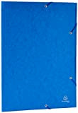 Exacompta - Ref. 59507E Cartella ad elastico 3 lembi carta lucida 600 g/mq Nature Future - A3 Blu