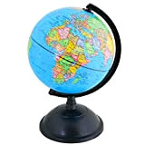 EXERZ 20cm Mappamondo - Mappa Inglese - Globo Della Scuola Educativa/ Decorazione/ Geografica - Mappa politica - Diametro 20cm