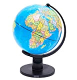 EXERZ 25cm Mappamondo - Mappa Inglese - Globo Della Scuola Educativa/ Decorazione/ Geografica - Mappa politica - Diametro 25cm