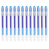 Ezigoo Penne Cancellabili Punta 0.7mm – Confezione Da 12 Penna Cancellabile Blu Ricaricabili, Penne a Sfera Blu, Biro Penne Cancellabili ...