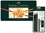 Faber-Castell 110036 - Matite colorate POLYCHROMOS, astuccio in metallo da 36 pezzi