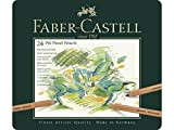Faber-Castell 112124 Matite per artisti Pitt Pastel, astuccio in metallo da 24
