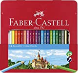 Faber-Castell 115824 - Matita colorata esagonale, confezione da 24 pezzi