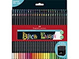 Faber-Castell 116450 Astuccio in cartone supporto 50 matite colore BLACK EDITION.