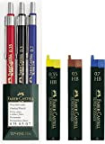 Faber-Castell 130622 - Portamine TK-FINE, astuccio da 3 pezzi (una matita da 0,35 mm, 0,5 mm e 0,7 mm), confezione ...