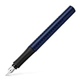 Faber-Castell 140804 - Penna stilografica Grip 2011, pennino M, blu classico, 1 pezzo