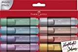 Faber-Castell 154689 - Evidenziatori TL 46 Metallic, confezione da 8