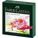 Faber-Castell 167147 - Confezione regalo Pitt Artist Pen, 24 colori