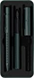 Faber-Castell 201535 - Set regalo Grip Edition, mistletoe, con penna stilografica M e penna a sfera XB in custodia in ...