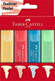 Faber-Castell 254624, evidenziatore 46, colori pastello, set da 4