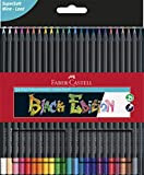 Faber-Castell Black Edition 116424 Matite Colorate, Multicolore, 24 pezzi