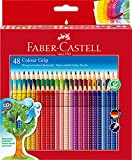 Faber-Castell Colour Grip - Matite colorate in 48 colori, astuccio in cartone