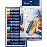 Faber-Castell Creative Studio  - Gessetti in pasta di legno, 12 colori assortiti in astuccio di cartone