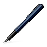 Faber-Castell Hexo, 4005401505426 - Penna stilografica, larghezza del pennino Extra Fine, Blu