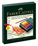 Faber-Castell Set di matite colorate Polychromos per artisti, in 24 colori, con custodia in metallo, codice: 110024, Einzeln, 36er Atelierbox, 1