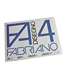 Fabriano 009056 Cartella Fabriano F4, Liscio, 20 Fogli, 24 x 33 cm