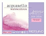 Fabriano-Carta per acquerelli, AEW BL 4CO XL 30,5 x 45,5 cm, colore: bianco
