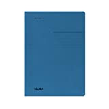 Falken Cartelline in carta riciclata, in formato DIN A4, confezione da 100 pezzi 100er Pack Blu
