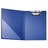 Falken Portablocco per DIN A4 Folienkaschiert case in Vorderd con portapenne blue