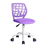 Fanilife - Sedia da ufficio, per scrivania, con design regolabile, sedia da computer e studio per bambini, girevole, senza braccioli, ...