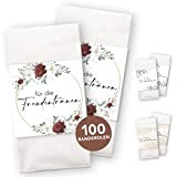 Fascette per fazzoletti con punti adesivi per chiuderli – Matrimonio – festa speciale – primavera – estate – autunno – ...