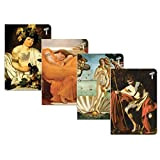 FCP Quaderni Kaos Gut EDIZIONE SPECIALE Arte Botticelli Caravaggio Leighton 6 pezzi a righe per la scuola + omaggio portachiave ...