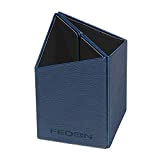 Fedon 1919 – Portapenne Set composto da 2 triangoli e giunto magnetico, in pregiata similpelle con grana, blu