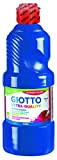 Fila Barattolo Tempera scolastica Giotto da 500 ml. Pronta all'uso. Lavabile. Senza glutine. Colore: blu.