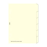 Filofax 341680 - Divisori con linguetta in formato A5, 6 pezzi, colore panna