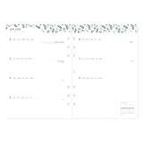 Filofax A5 2023 Giardino Settimana Su Due Paginas Diario Ricarica, Bianco