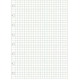 Filofax-Copertina per blocco note ricaricabile formato A5, a quadretti, per Notebook, colore: bianco